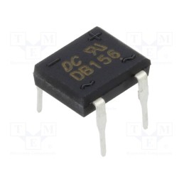 20 pcs : DB156 - Bridge rectifier: single-phase, 800V, If: 1.5A, Ifsm: 50A, DB-1, THT