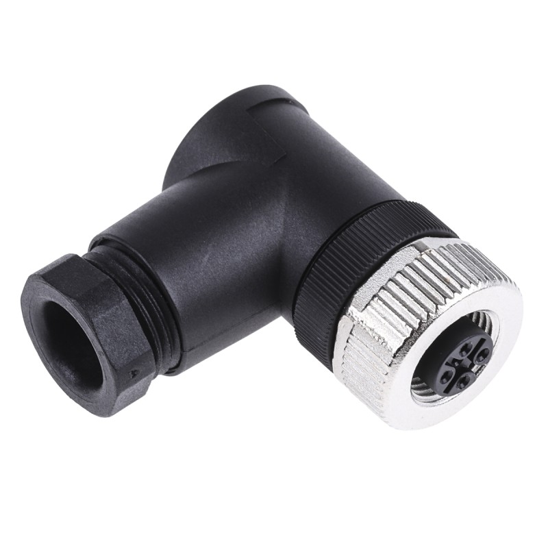 1 pcs - binder Circular Connector, 4 Contacts, Cable Mount, M12 Connector, Plug, Female, IP67, 713 Series