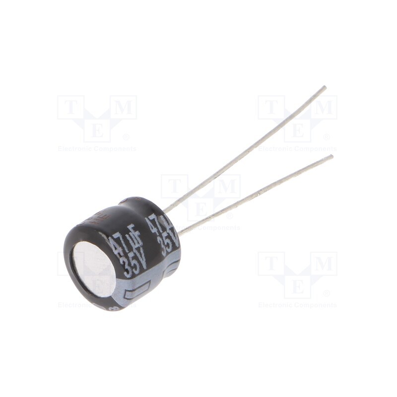 50 pcs : ECEA1VKA470 - Capacitor: electrolytic, THT, 47uF, 35VDC, Ø8x7mm, Pitch: 2.5mm