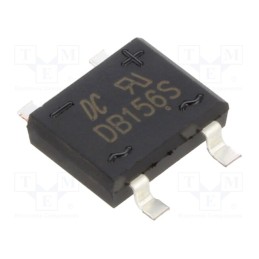 20 pcs : DB156S - Bridge rectifier: single-phase, Urmax: 800V, If: 1.5A, Ifsm: 50A
