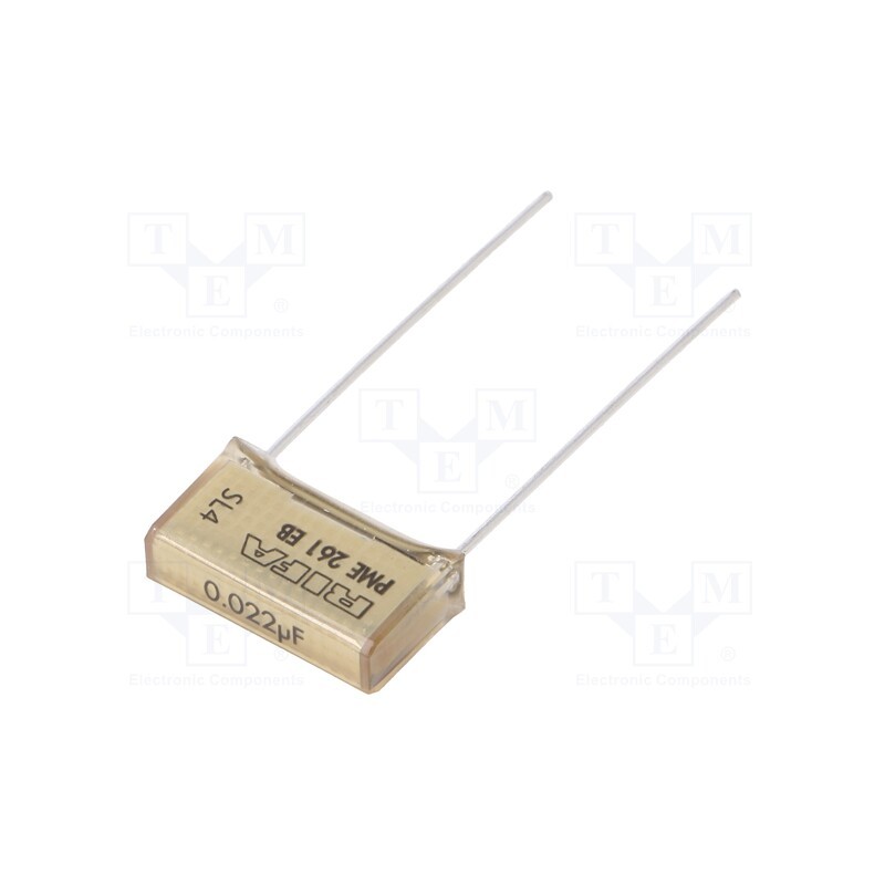 10 pcs : PME261EB5220KR30 - Capacitor: paper, 22nF, 300VAC, 15.2mm, ±10%, THT, PME261, 630VDC