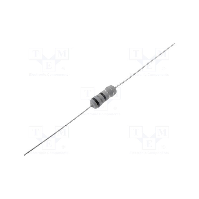 50 pcs : FRN01WK0472A10 - Resistor: metal film, fusible, THT, 4.7kΩ, 1W, ±10%, Ø3.5x10mm