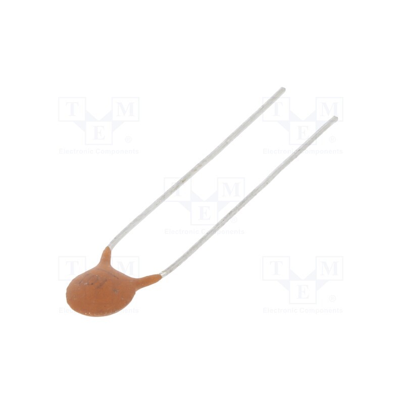 500 pcs : CC-101/100 - Capacitor: ceramic, 100pF, 100V, Y5P, ±10%, THT, 5mm