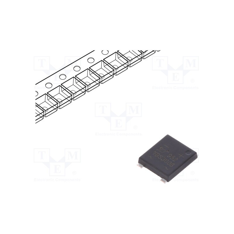 20 pcs : YBS3008 - Bridge rectifier: single-phase, 800V, If: 3A, Ifsm: 110A, YBS, SMT
