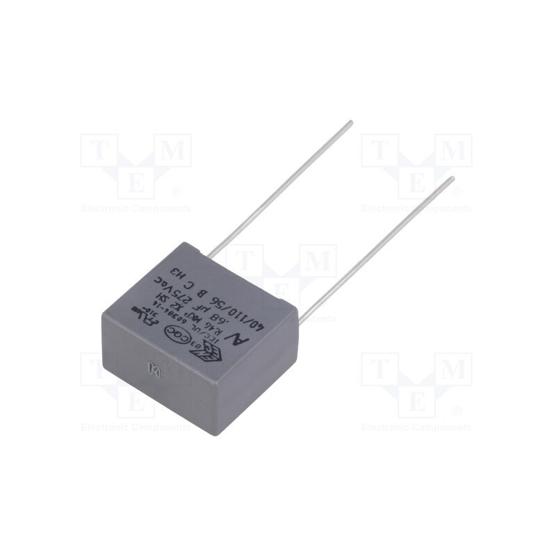 20 pcs : R46KI368040P1M - Capacitor: polypropylene, 680nF, 18x10x16mm, THT, ±20%, 15mm