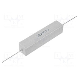 10 pcs : CRL20W-0R22 - Resistor: wire-wound, cement, THT, 220mΩ, 20W, ±5%, 13x13x60mm