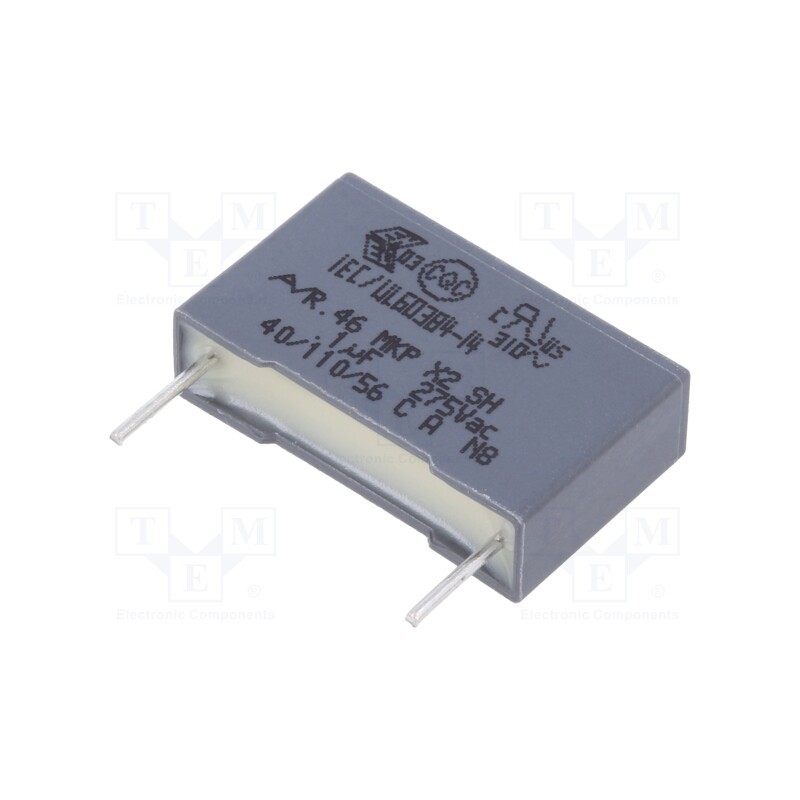50 pcs : R46KI310000M1M - Capacitor: polypropylene, 100nF, 18x11x5mm, THT, ±20%, 15mm, 560VDC