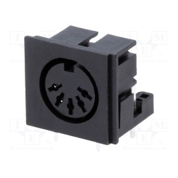 10 pcs : D5 (FC680805) - Socket, DIN, female, PIN: 5, Layout: 180°, angled 90°, THT