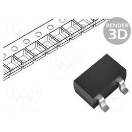 20 pcs : 2SK3019-TP - Transistor: N-MOSFET, unipolar, 30V, 100mA, 0.15W, SOT523