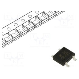 20 pcs : DB154S - Bridge rectifier: single-phase, Urmax: 400V, If: 1.5A, Ifsm: 50A