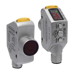 1 pcs - Banner Diffuse Distance Sensor, Barrel Sensor, 25 mm - 300 mm Detection Range