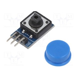 10 pcs : OKY3465-1 - Module: button, 3.3÷5VDC, digital, 11x22mm, module, Arduino, blue