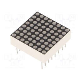 10 pcs : OKY3521-0 - Module: display, 2.1÷2.5VDC, 20x20mm, red, Resolution: 8x8