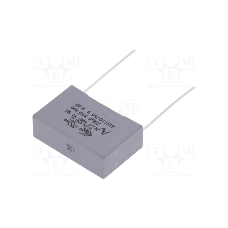 10 pcs : R49AN32205001K - Capacitor: polypropylene, 0.22uF, THT, ±10%, 22.5mm, -40÷110°C