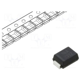 20 pcs : P6SMB36A - Diode: TVS, 0.6kW, 36V, 12.2A, unidirectional, SMB,