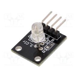 10 pcs : OKY3202 - Module: LED, 5VDC, Colour: RGB, 5mm