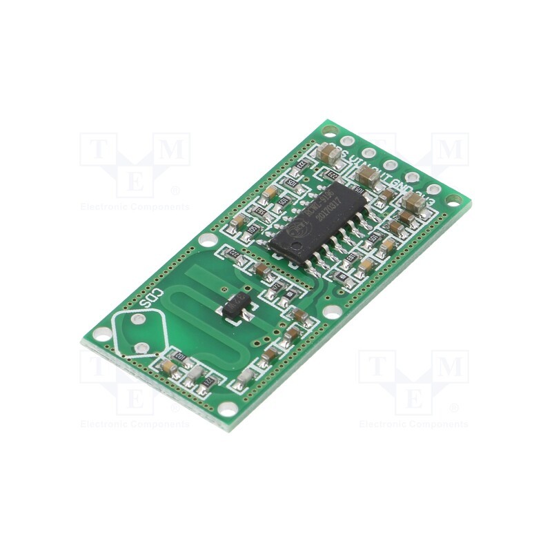 10 pcs : OKY3430 - Sensor: movement, microwave, 4÷28VDC, Board dim: 37x1.7mm, 30mW