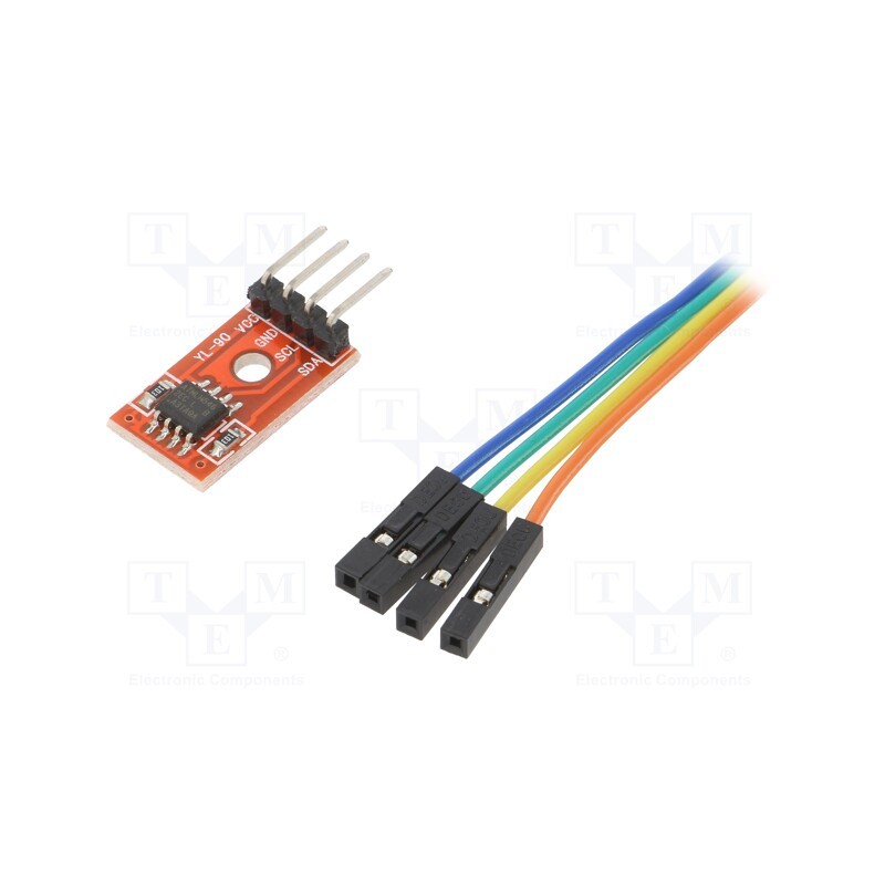 10 pcs : OKY3509 - Module: extension, EEPROM memory, I2C, AT24C08, 36.5x12mm, 8kb
