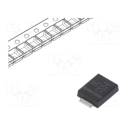 20 pcs : SS54BF - Diode: Schottky rectifying, SMD, 40V, 5A, SMB flat,