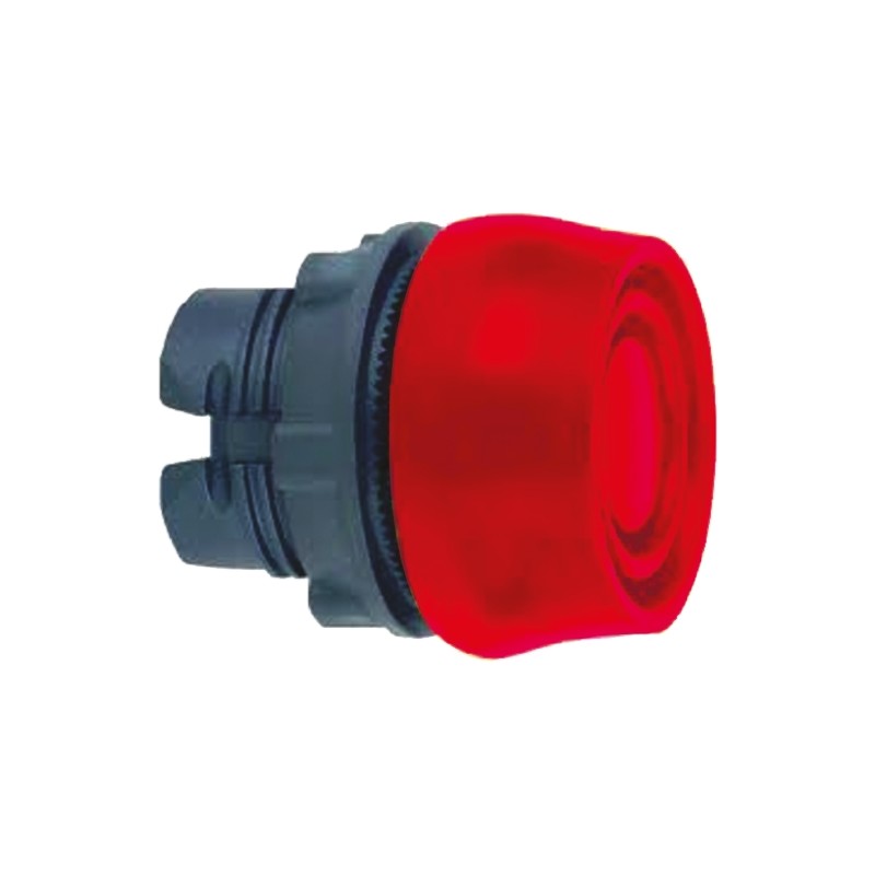 1 pcs - Schneider Electric Harmony XB5 Series Red Spring Return Push Button Head, 22mm Cutout, IP66, IP67, IP69K