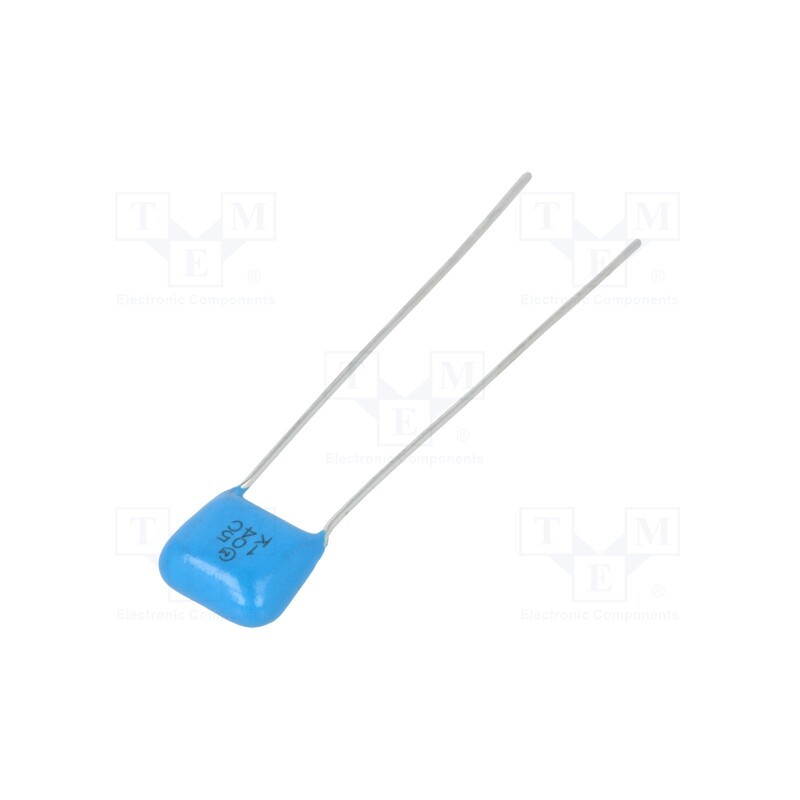 10 pcs : RDER72E105K5B1H03B - Capacitor: ceramic, 1uF, 250V, X7R, ±10%, THT, 5mm