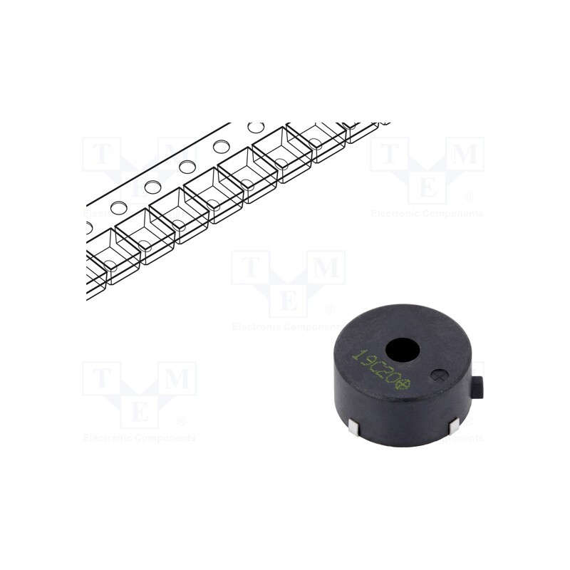 10 pcs : LPT2311AS-HS-09-4.0-19-R - Sound transducer: piezo, without built-in generator, -40÷85°C