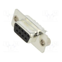 10 pcs : DB09-SS-K - D-Sub, PIN: 9, plug, female, for cable, soldering, black