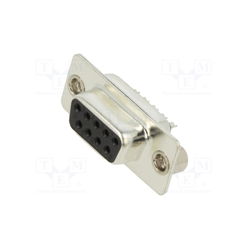 10 pcs : DB09-SS-K - D-Sub, PIN: 9, plug, female, for cable, soldering, black