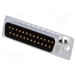 10 pcs : DB25-PT-1 - D-Sub, PIN: 25, socket, male, straight, THT, 5A, 20mΩ
