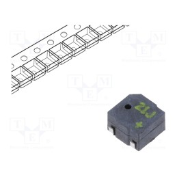 10 pcs : LET5030DS-03L-4.0-12-R - Sound transducer: electromagnetic alarm, SMD, 4kHz, 100mA, 2÷5VDC