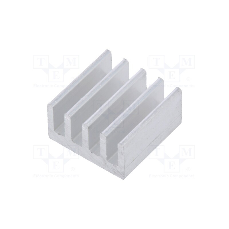 10 pcs : FIT0191 - Heatsink, silver, 13x13x7mm, Arduino,Raspberry Pi, aluminium
