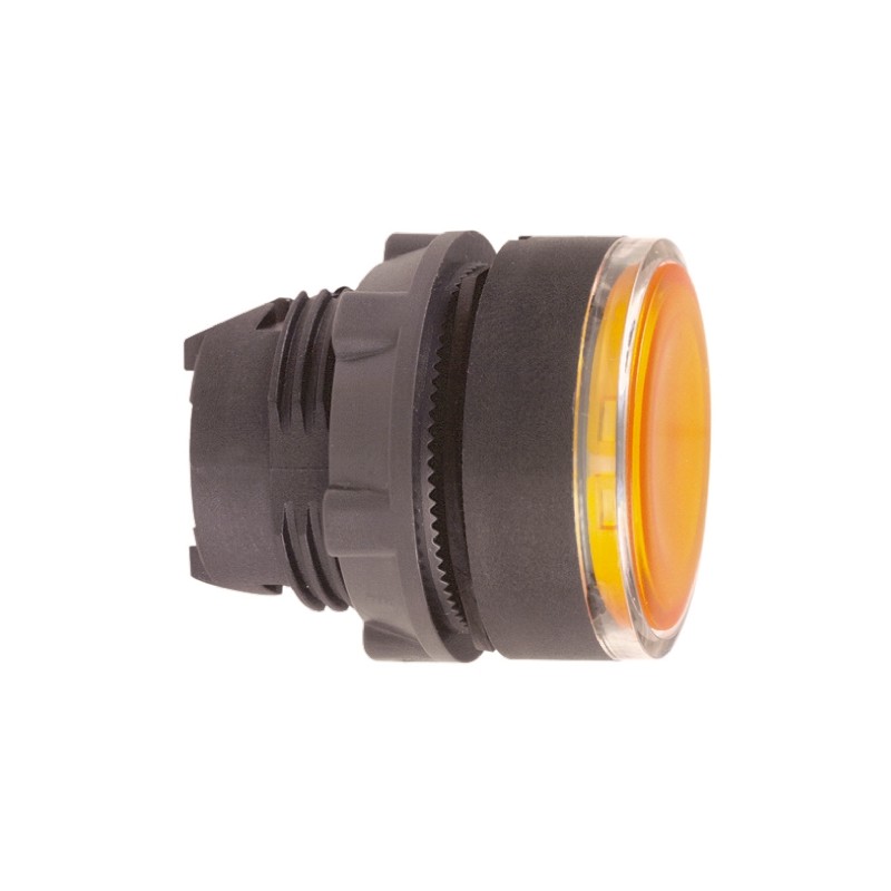 1 pcs - Schneider Electric Harmony XB5 Series Orange Spring Return Push Button Head, 22mm Cutout, IP66, IP67, IP69K