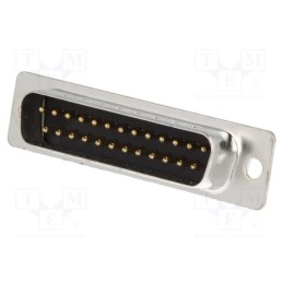 10 pcs : DB25-SP - D-Sub, PIN: 25, plug, male, for cable, soldering, black
