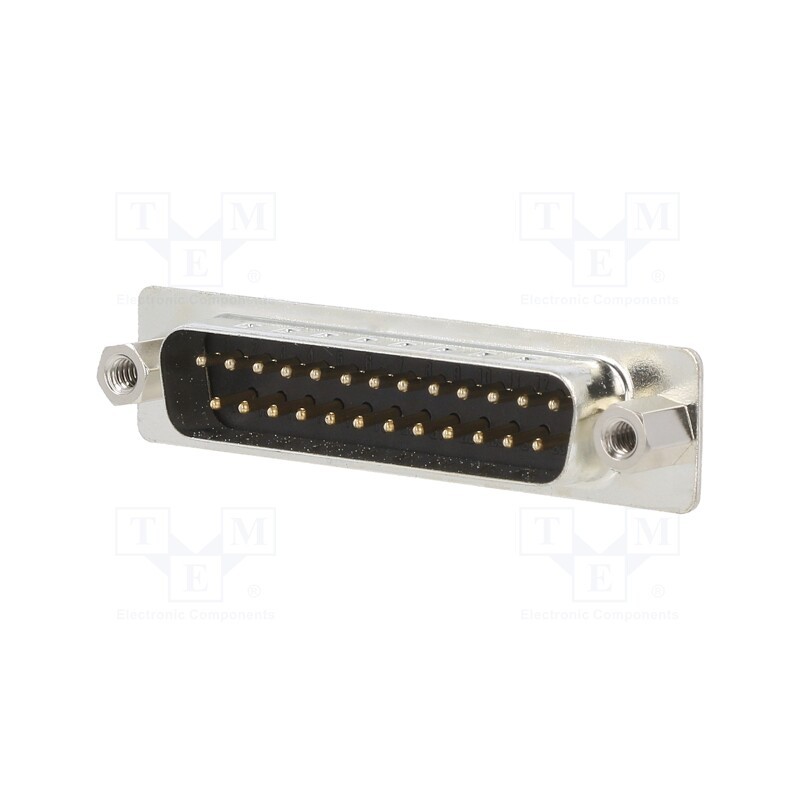 10 pcs : DB25-SP-J - D-Sub, PIN: 25, plug, male, for cable, soldering, black
