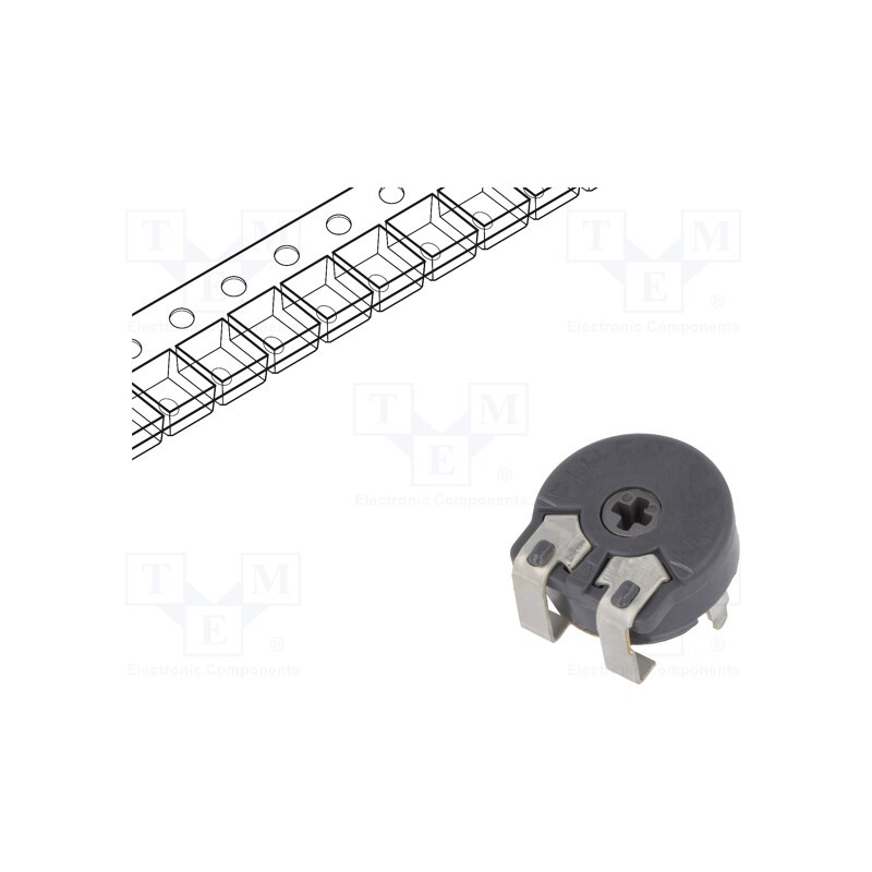 10 pcs : PS10KV60-503A3030-PM - Potentiometer: mounting, single turn,horizontal, 50kΩ, 150mW, SMD