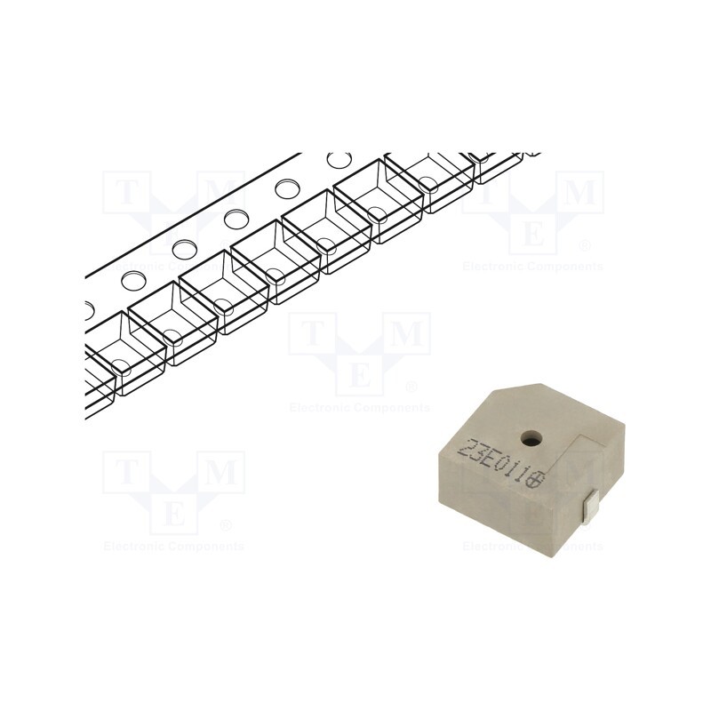 10 pcs : LEB1370BS-03S-2.4-R - Sound transducer: electromagnetic alarm, freson: 2.4kHz, 30mA