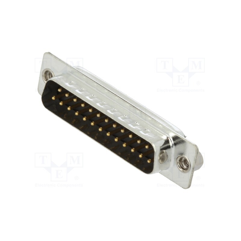 10 pcs : DB25-SP-K - D-Sub, PIN: 25, plug, male, for cable, soldering, black