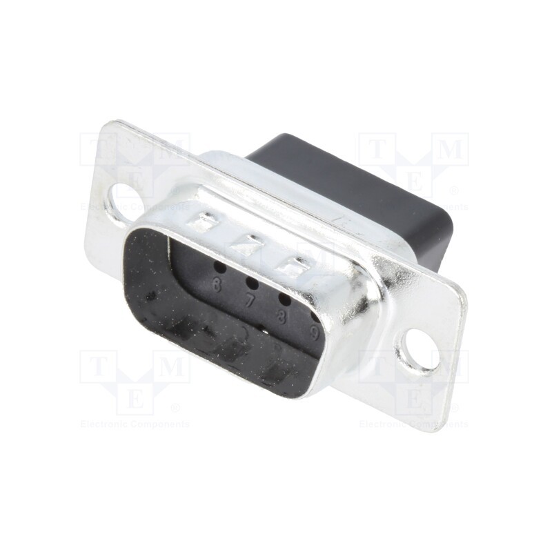 10 pcs : DBC09-SP - D-Sub, PIN: 9, plug, male, for cable, crimped, Type: w/o contacts