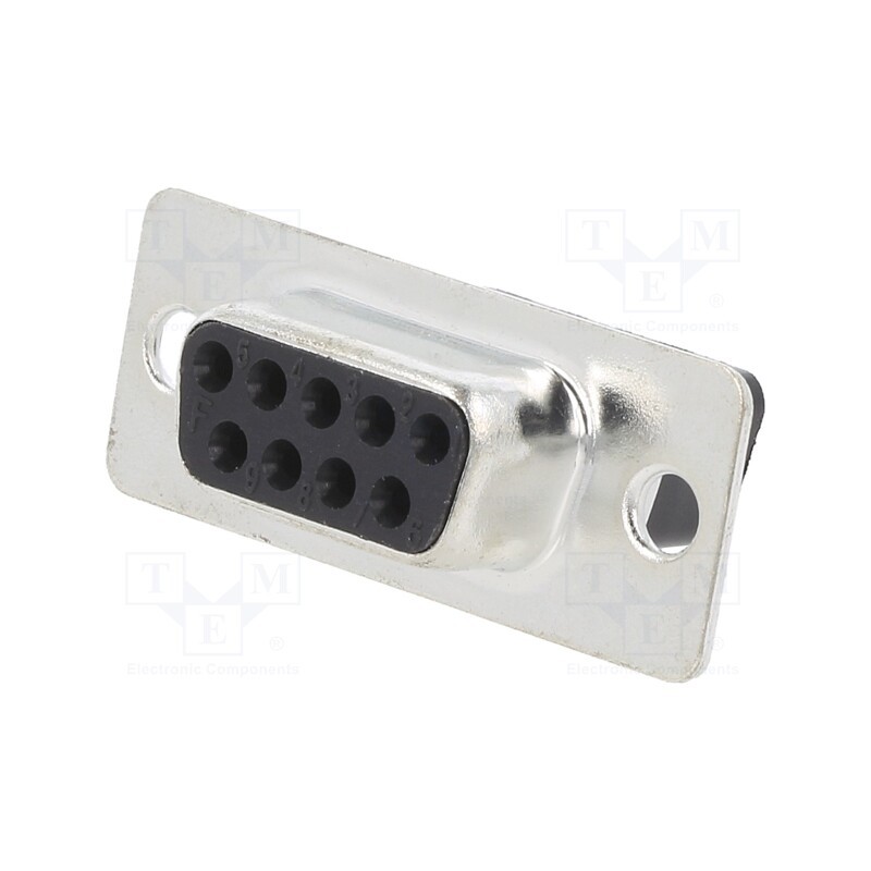 10 pcs : DBC09-SS - D-Sub, PIN: 9, plug, female, for cable, crimped, Type: w/o contacts