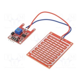 10 pcs : OKY3436 - Module: rain detector, Dim: 54x40mm, 5VDC, Board dim: 30x16mm
