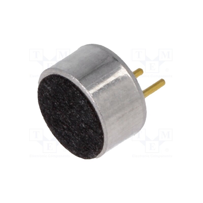 10 pcs : LD-MC-6035P - Microphone, Body dim: Ø6x3.5mm, 2.2kΩ, 0.5mA, 1÷10V, 50÷16000Hz