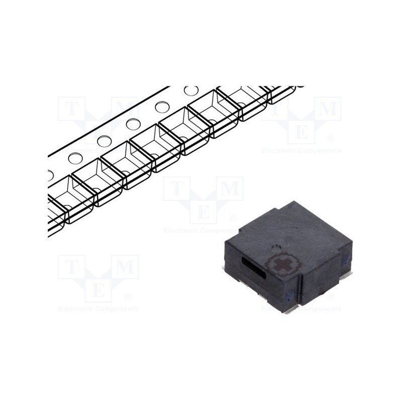 10 pcs : LD-BZEL-T68-0808 - Sound transducer: electromagnetic alarm, SMD, 2730Hz, 80mA, 18Ω