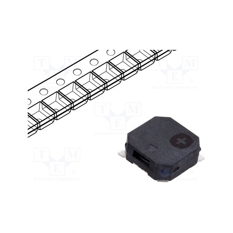 10 pcs : LD-BZEL-T19-0803 - Sound transducer: electromagnetic alarm, SMD, 2731Hz, 100mA, 16Ω
