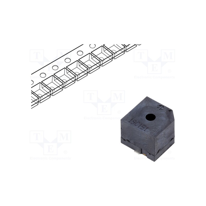 10 pcs : LET1310CS-12L-2.0-140-R - Sound transducer: electromagnetic alarm, SMD, 2kHz, 40mA, 8÷16VDC