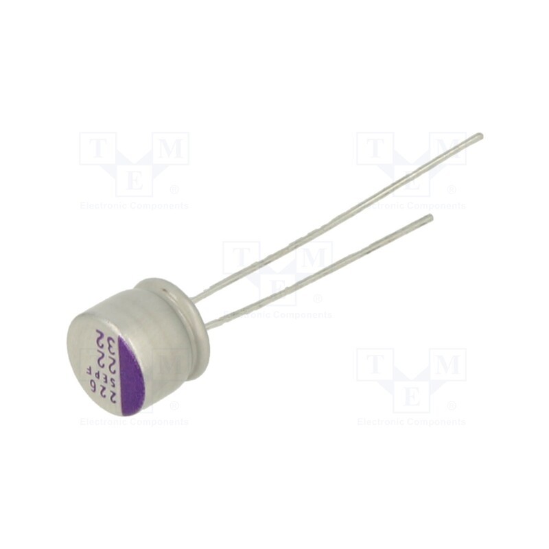 10 pcs : 32SEPF22M - Capacitor: polymer, 22uF, 32VDC, SEPF, THT, ±20%, -55÷105°C, OS-CON