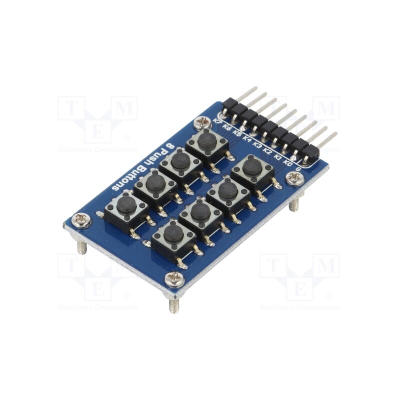 10 pcs : OKY3530 - Module: button, 40x28mm, Arduino, Ch: 8, No.of butt: 8