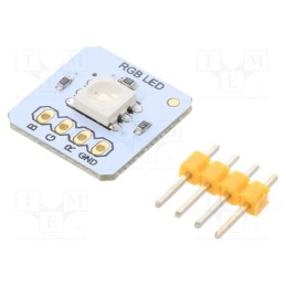 10 pcs : DFR0238 - Module: LED, 3.3÷5VDC, 15x15mm, Colour: RGB, 5050