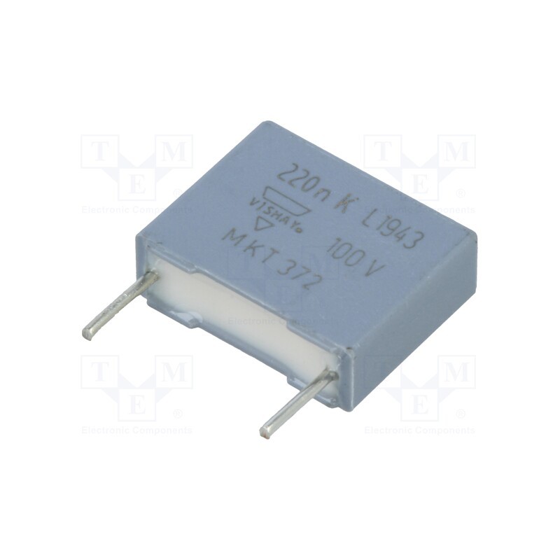 50 pcs : BFC237221224 - Capacitor: polypropylene, 220nF, THT, ±10%, 10mm, 100VDC, 63VAC