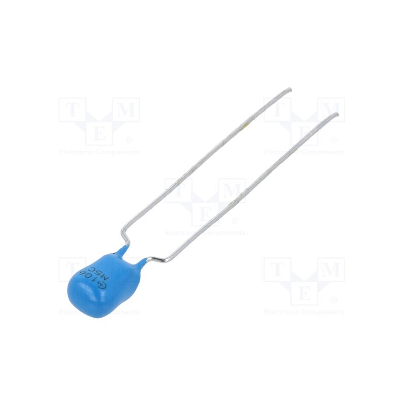 10 pcs : RCER71H106MWM1H03A - Capacitor: ceramic, 10uF, 50V, X7R, ±20%, THT, 5mm