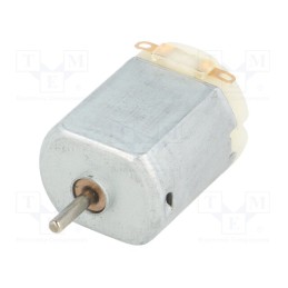 10 pcs : BRUSHED DC MOTOR 130-SIZE 6V - Motor: DC, without gearbox, 6VDC, 800mA, Shaft: smooth, 11500rpm
